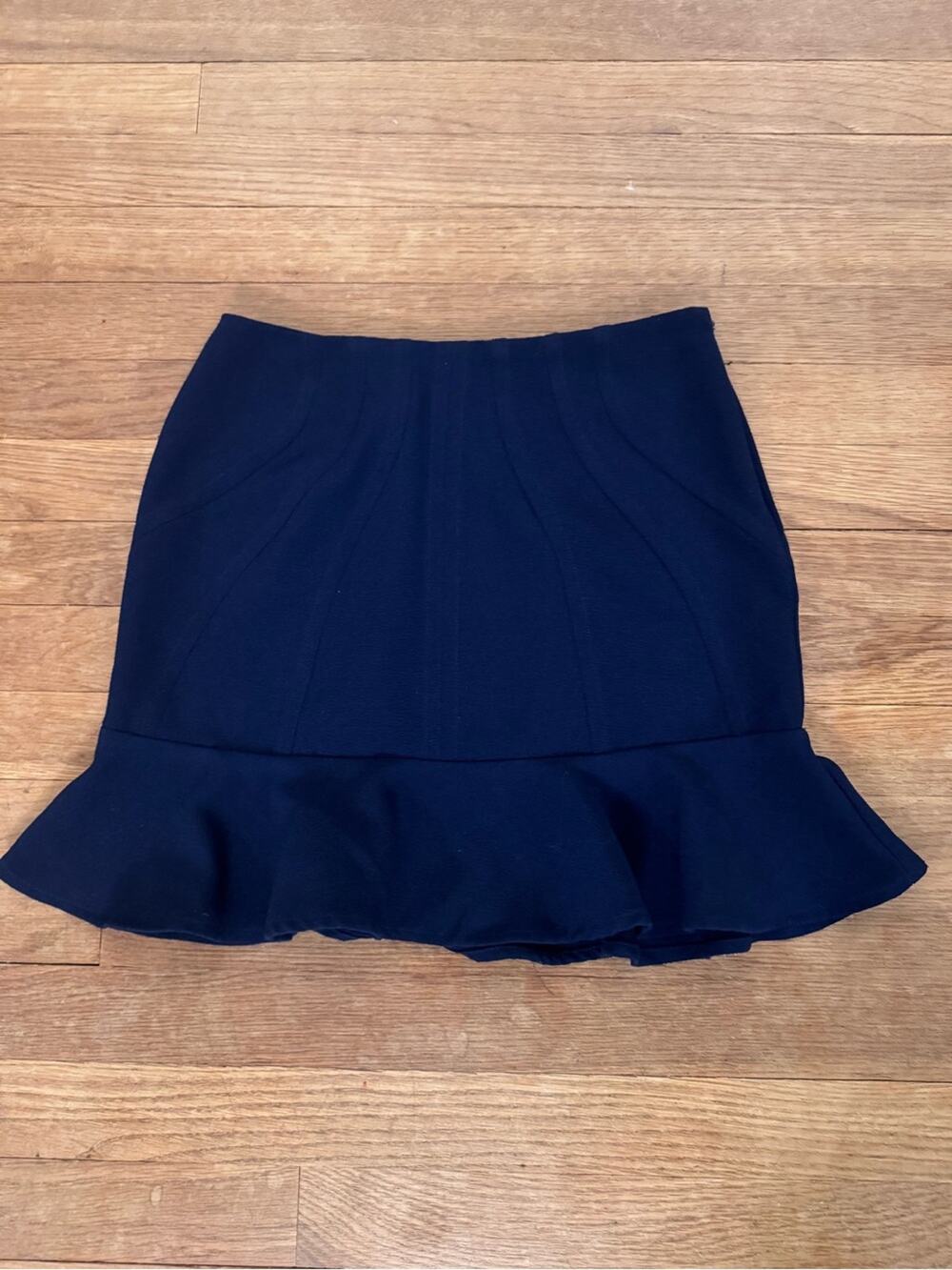 Sugarlips Women's Navy Blue Flounce Hem Mini Skirt - Size M
 b15